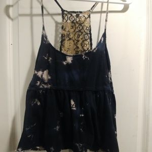 Ecote Tye Dye Crop Tank Top size Medium
